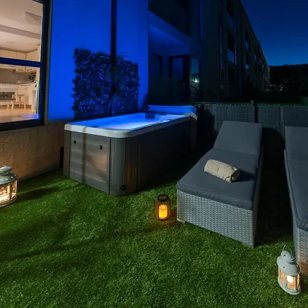 Garden - Jacuzzi, Jardin Privado Y Vista Mar 아파트 피니스테레