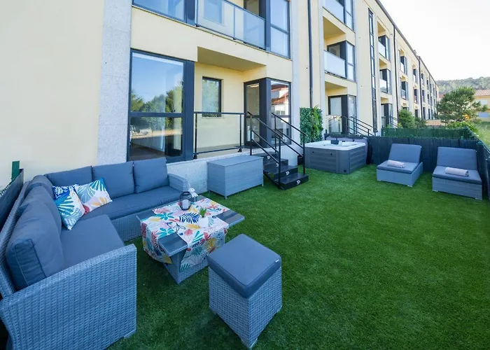 Garden - Jacuzzi, Jardin Privado Y Vista Mar 公寓 菲尼斯特雷