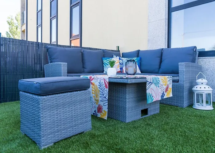 Garden - Jacuzzi, Jardin Privado Y Vista Mar 公寓 菲尼斯特雷