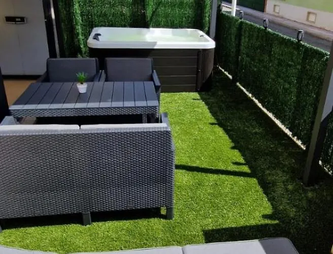 Garden - Jacuzzi, Jardin Privado Y Vista Mar 公寓 菲尼斯特雷